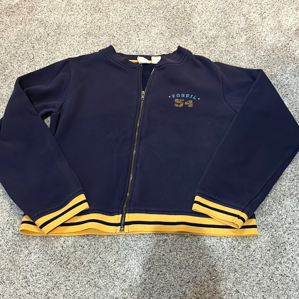 Vintage Fossil fleece zip up jacket